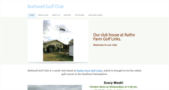 Desktop Screenshot of bothwellgolfclub.com